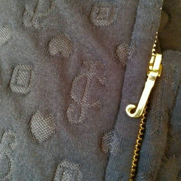 JUICY COUTURE BOMBER JACKET BLACK MEDIUM WOMENS MEDIUM NWOT - Picture 8 of 8